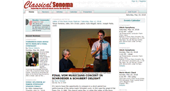Desktop Screenshot of classicalsonoma.org