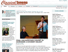 Tablet Screenshot of classicalsonoma.org